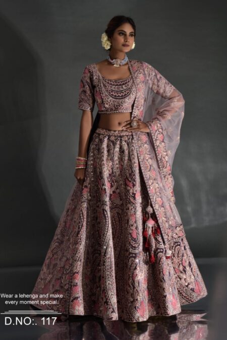 Latest Pakistani Bridal Choli Lehenga Dress Online 2021 – Nameera by Farooq