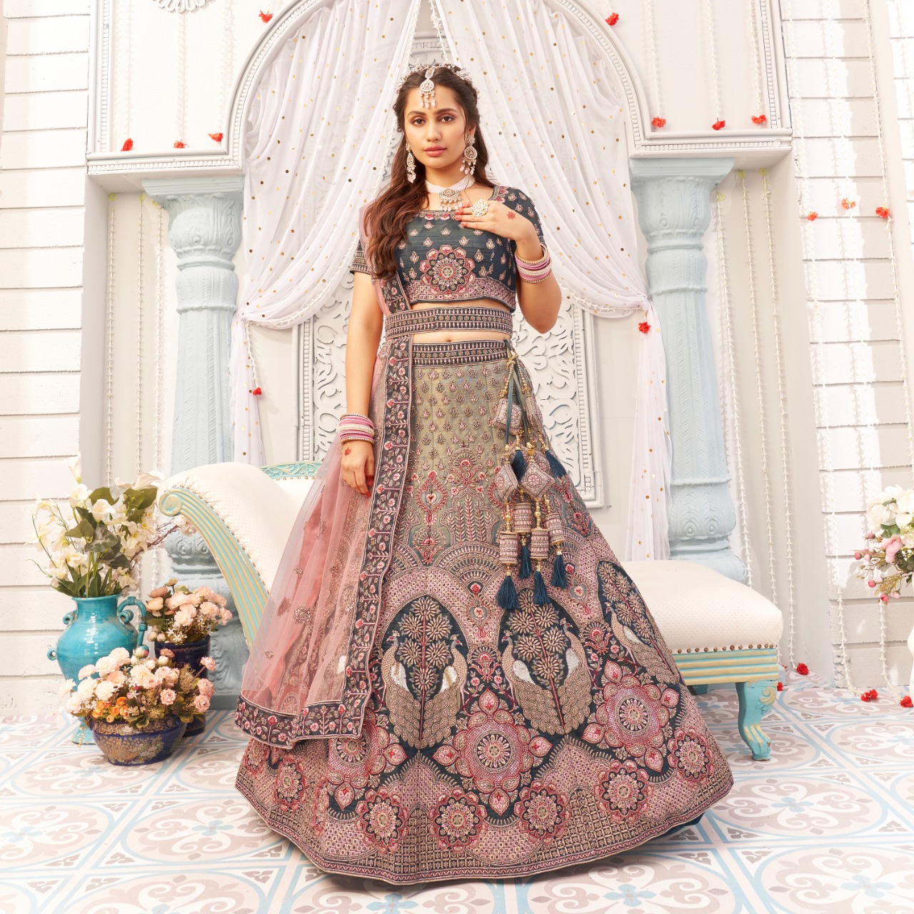Shop Fancy Fabric Engagement Lehenga Choli Online : 174191 - Wedding Lehenga  Choli